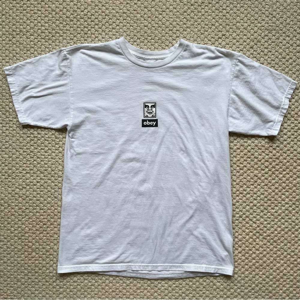 Obey white crewneck t-shirt